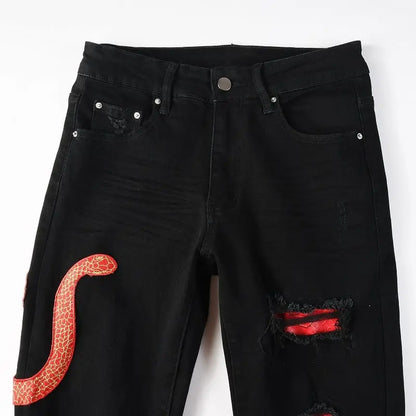 Red snaked jeans ★LIMITED EDITION★ Driply