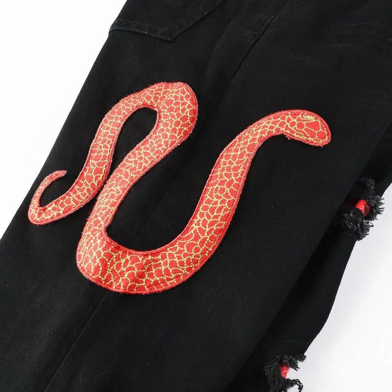 Red snaked jeans ★LIMITED EDITION★ Driply